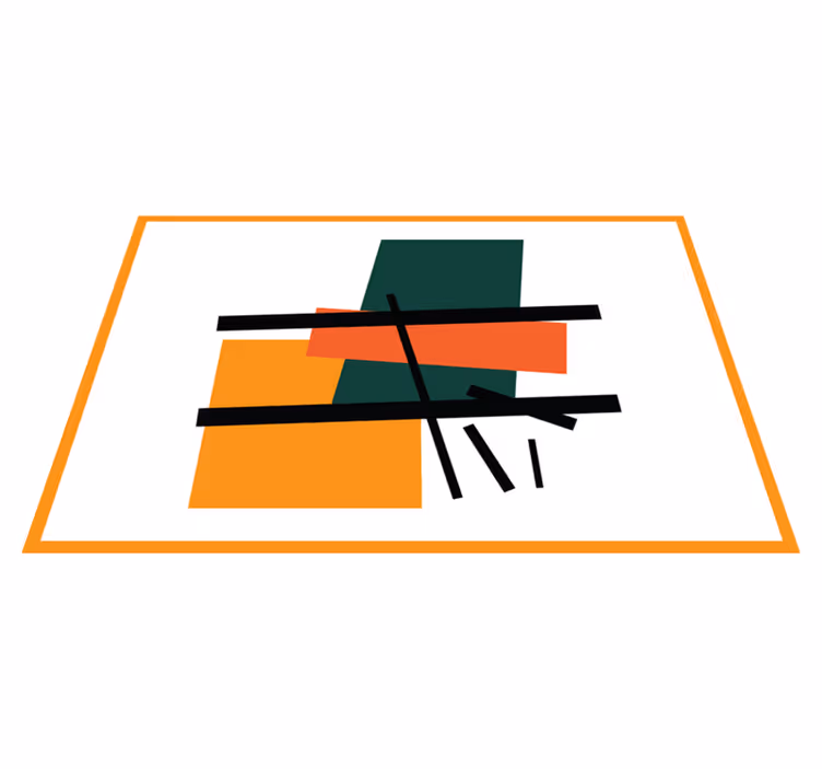 Podmetač moderan apstraktni geometrijski blokovi - TenStickers