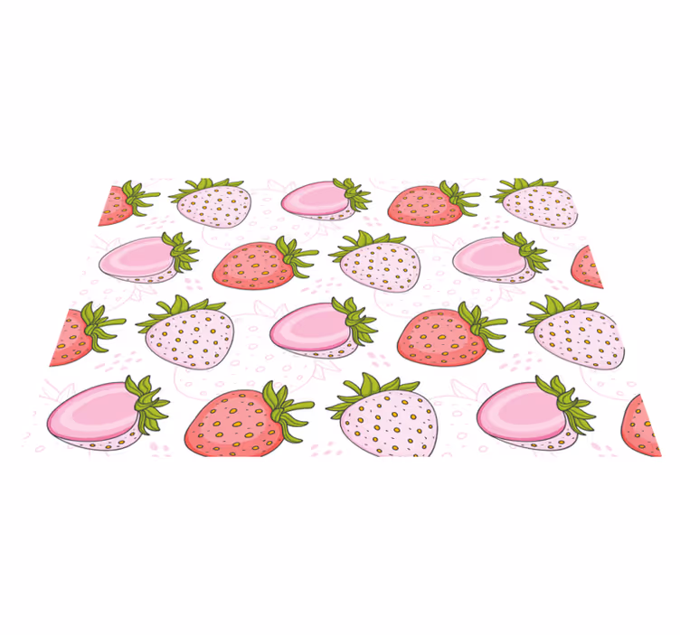 Podmetač izvornik s uzorkom ružičaste jagode - TenStickers