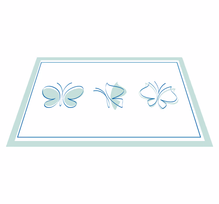 Podmetač izvornik s elegantnim motivima leptira - TenStickers