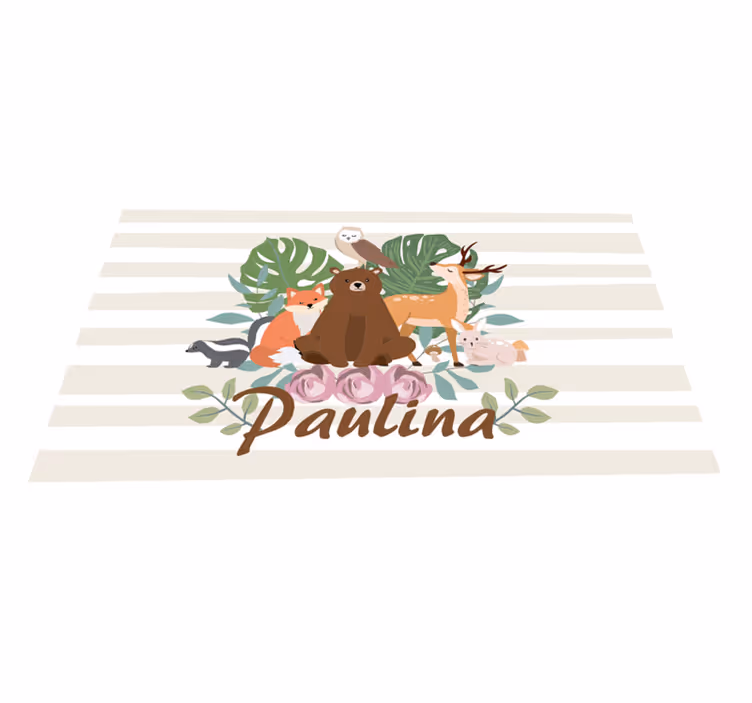 Podmetač djeca Čarobno okupljanje životinja - TenStickers