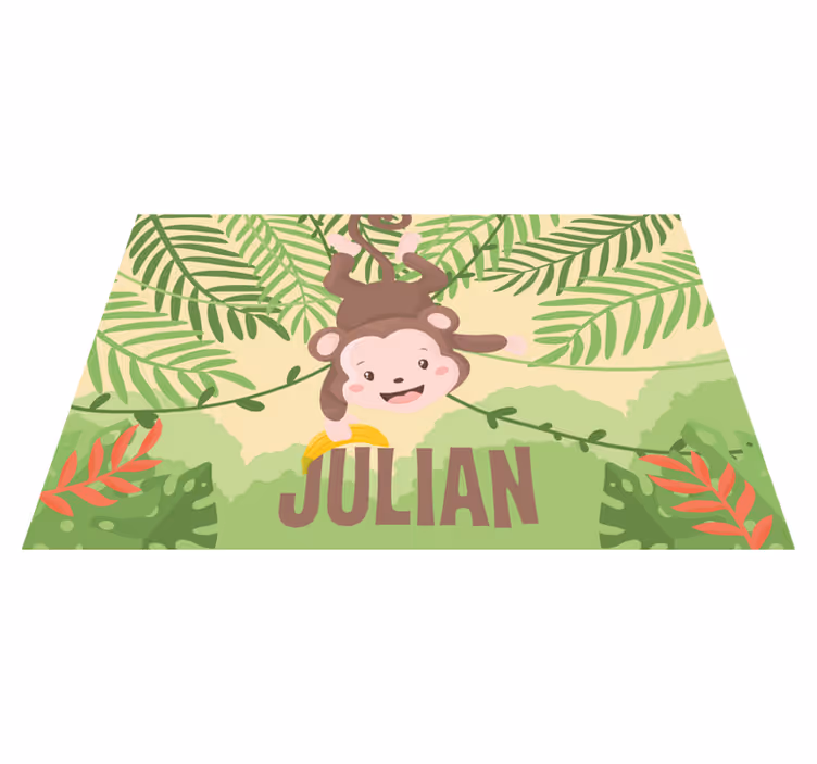 Mali majmun na grani personalizirani podmetači - TenStickers