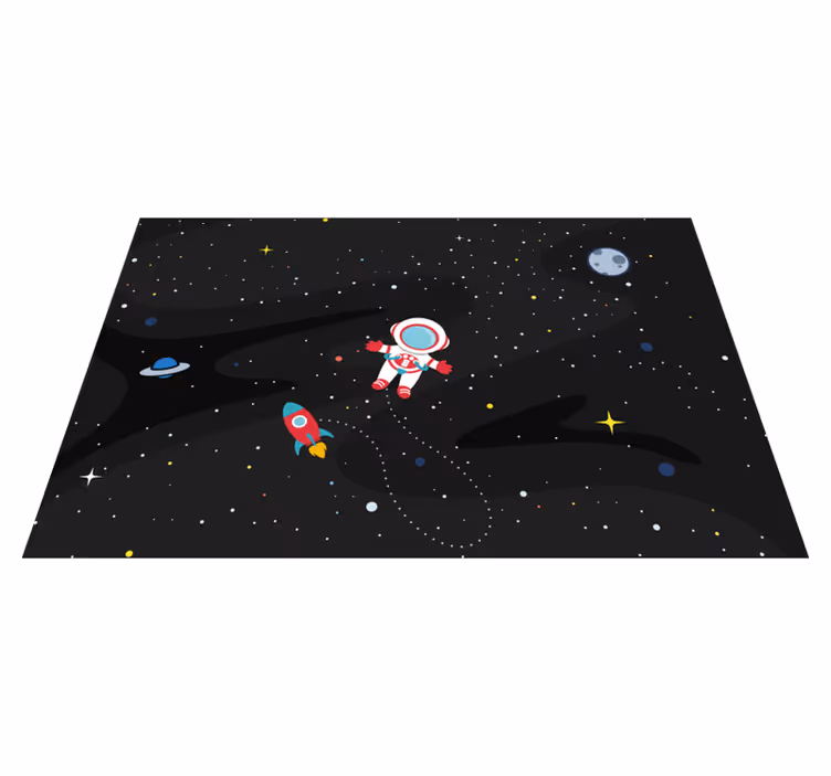 Podmetač djeca astronaut i raketa - TenStickers