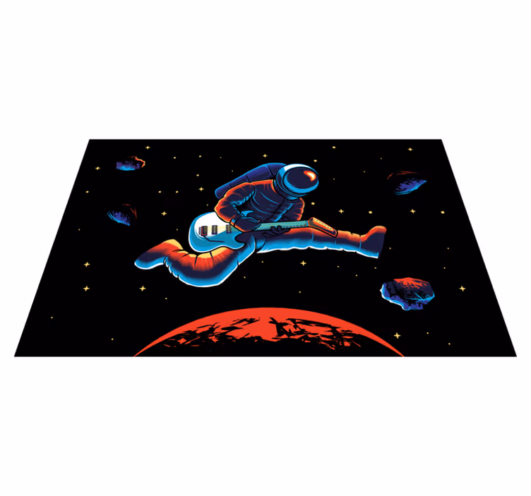 Podmetač izvornik astronaut koji svira gitaru - TenStickers