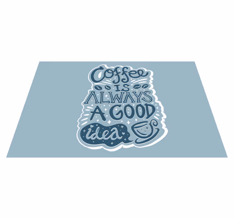 Podmetač citati inspiracija za kavu - TenStickers