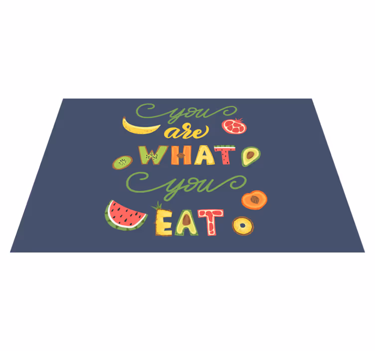Podmetač citati Šareni citati o hrani - TenStickers