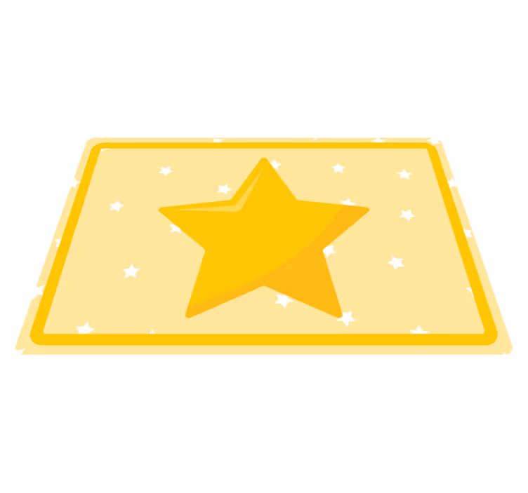 Podmetač djeca u obliku šarene zvijezde - TenStickers