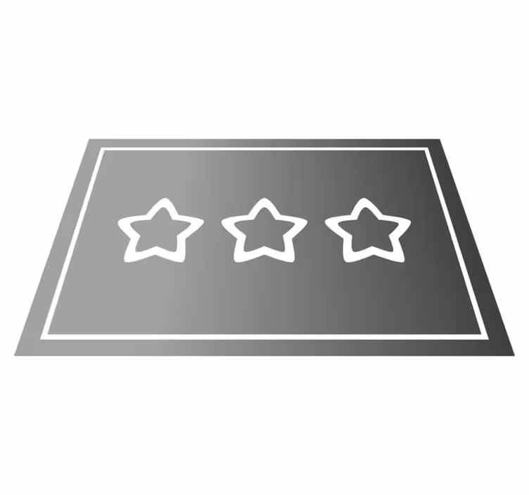 Podmetač moderan s prikazom zvjezdica - TenStickers