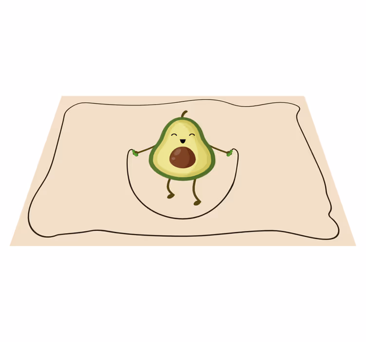 Podmetač djeca sretan avokado skakač - TenStickers