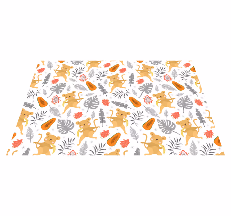 Podmetač djeca s cute uzorkom životinja - TenStickers