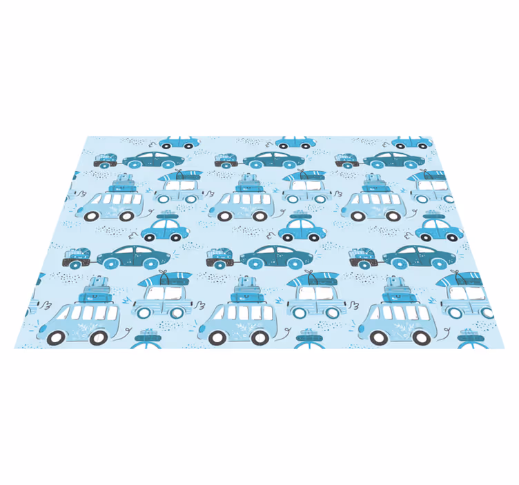 Podmetač djeca automobili s prtljagom - TenStickers