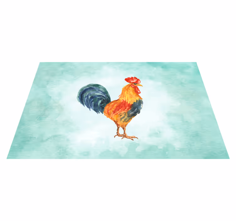 Podmetač izvornik ilustracija šarenog pijetla - TenStickers
