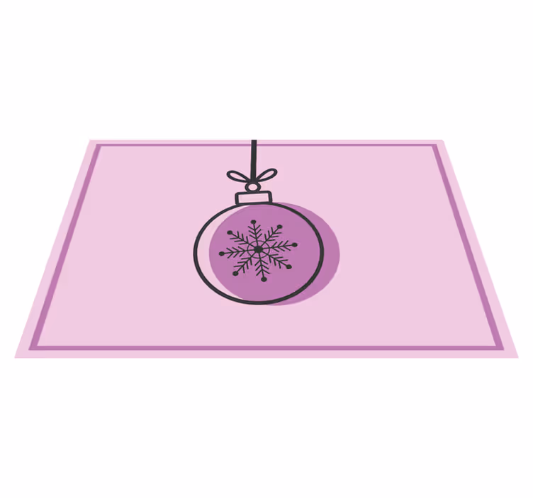 Podmetač božić s ilustracijom pahulje - TenStickers