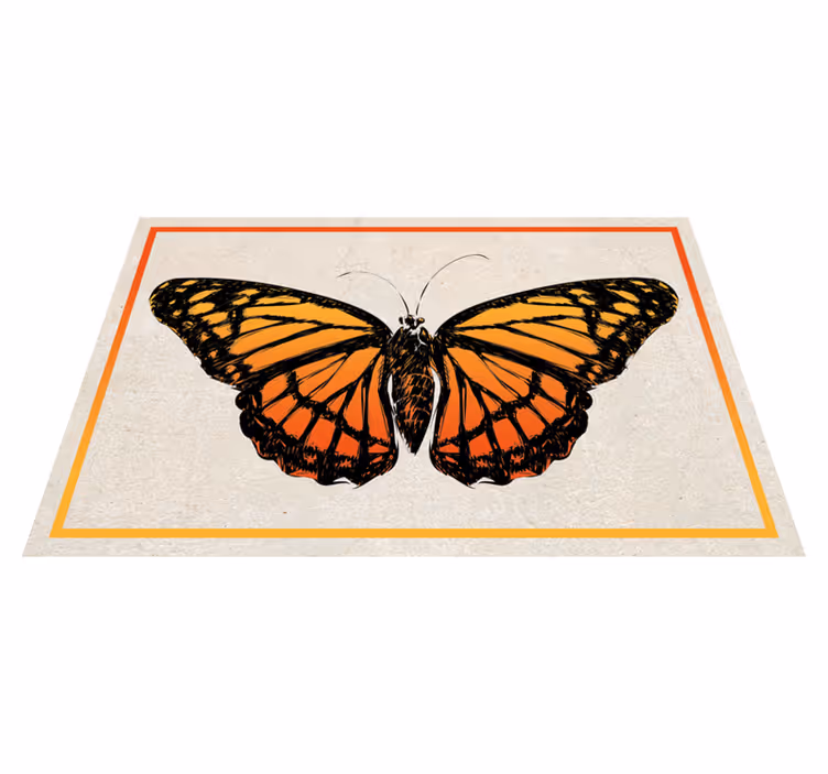 Podmetač izvornik narančasti monarh leptir - TenStickers
