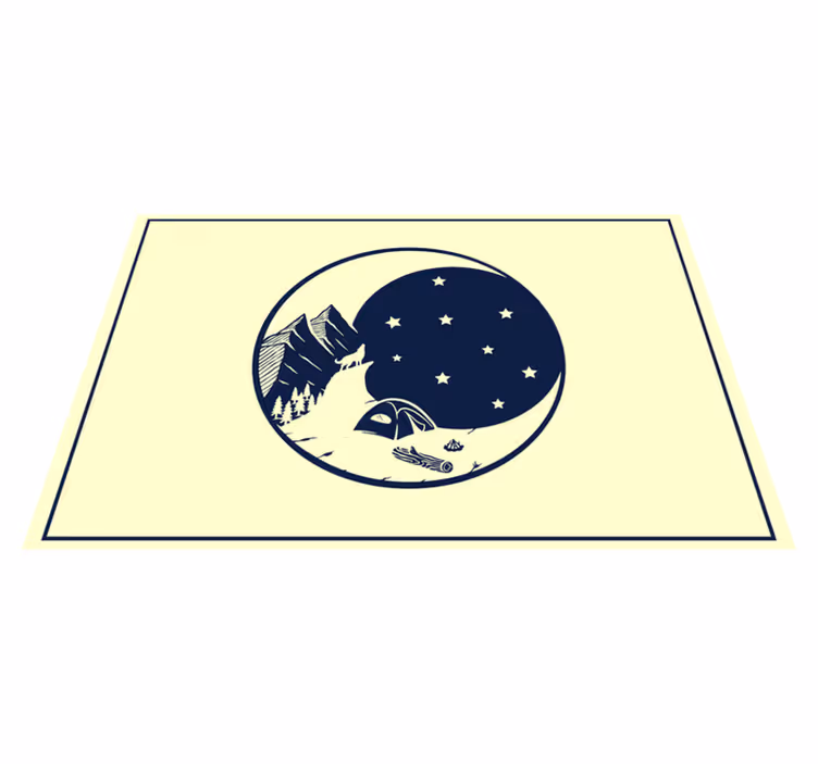 Podmetač izvornik planinska kamperska scena - TenStickers