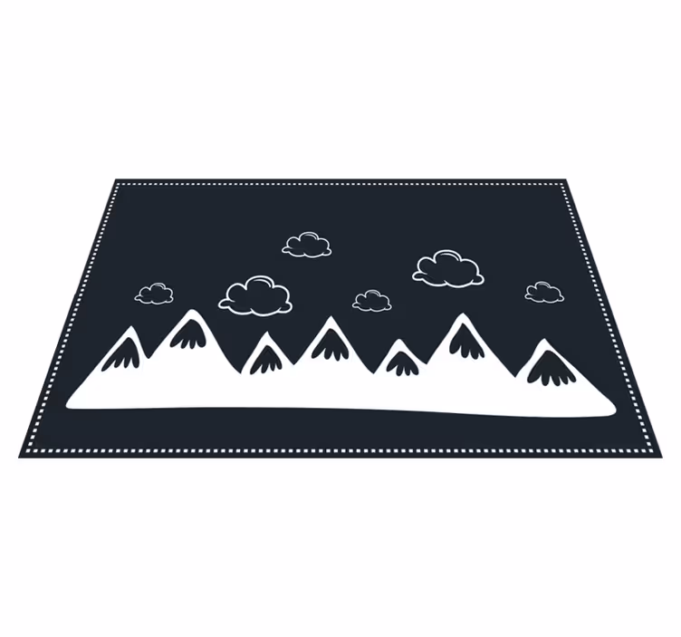 Podmetač moderan silueta planinskog lanca - TenStickers