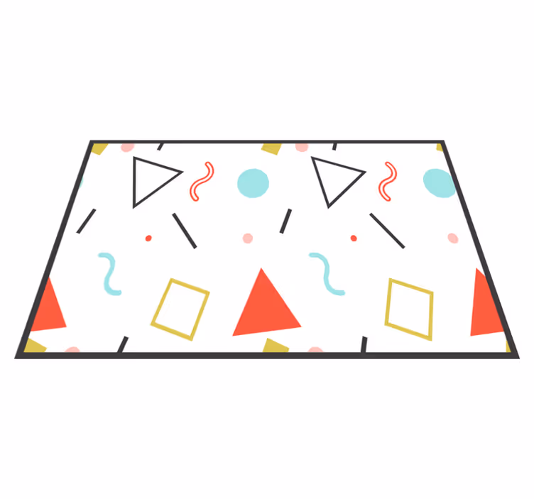 Smiješni geometrijski oblici originalni podmetači - TenStickers
