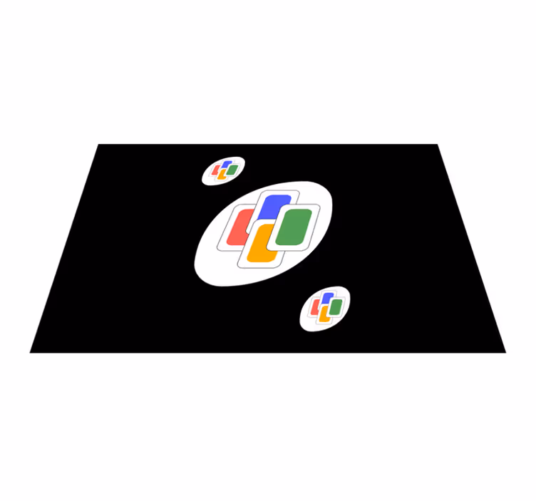 Podmetač izvornik s vibrantnim geometrijskim oblicima - TenStickers
