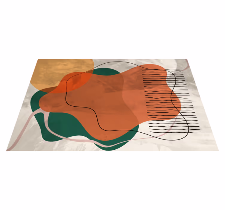 Podmetač moderan s vibrantnim apstraktnim oblicima - TenStickers