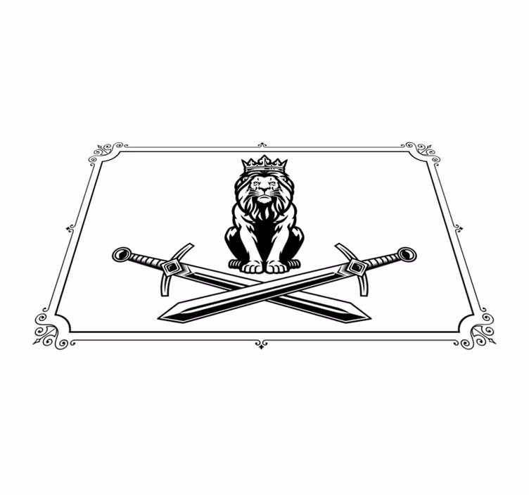 Podmetač izvornik s emblema kralja lavova - TenStickers