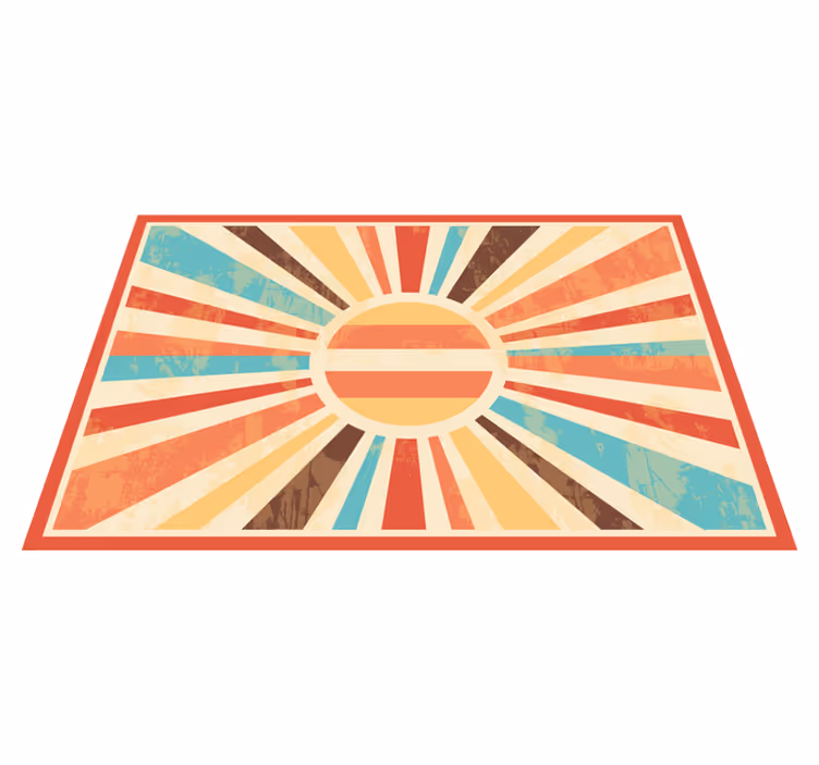 Podmetač moderan s vibrantnim uzorkom sunca - TenStickers