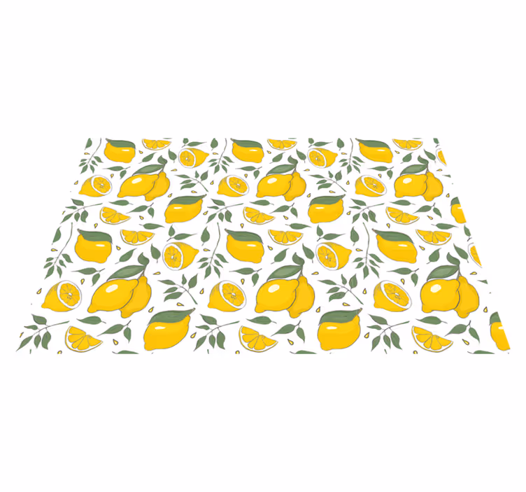 Podmetač izvornik s živahnim limunskim motivom - TenStickers