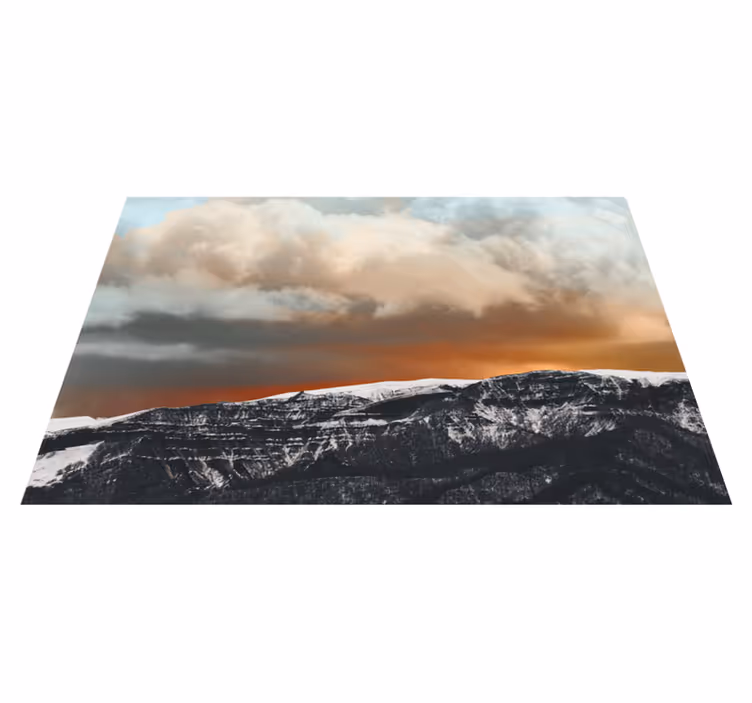 Podmetač tekstura planinski zalazak sunca - TenStickers