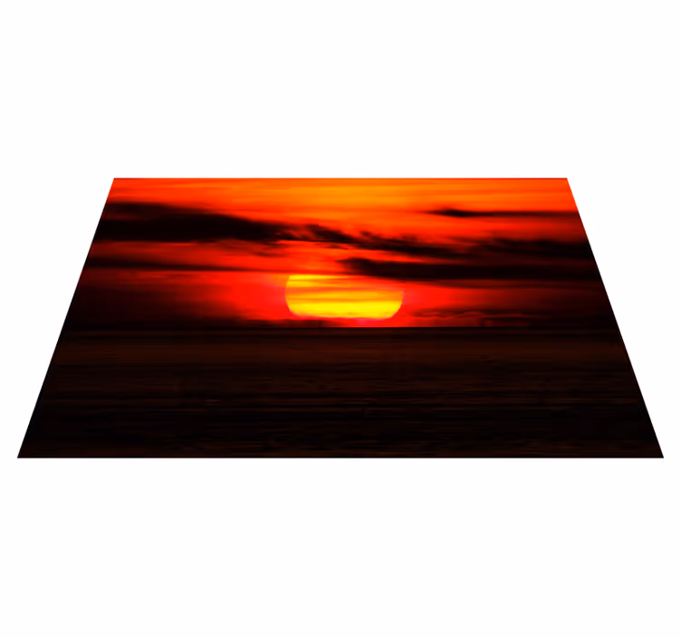 Podmetač elegantan zalazak sunca nad oceanom - TenStickers