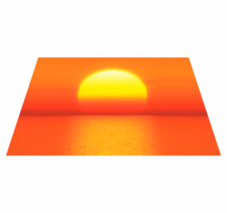 Podmetač moderan horizont zalaska sunca - TenStickers
