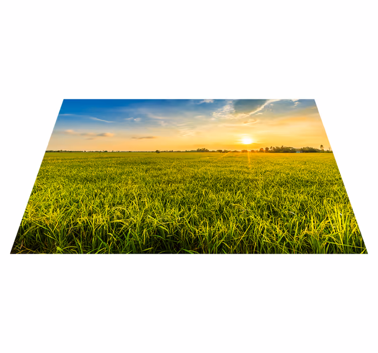 Podmetač s imenom sunset rižina polja - TenStickers