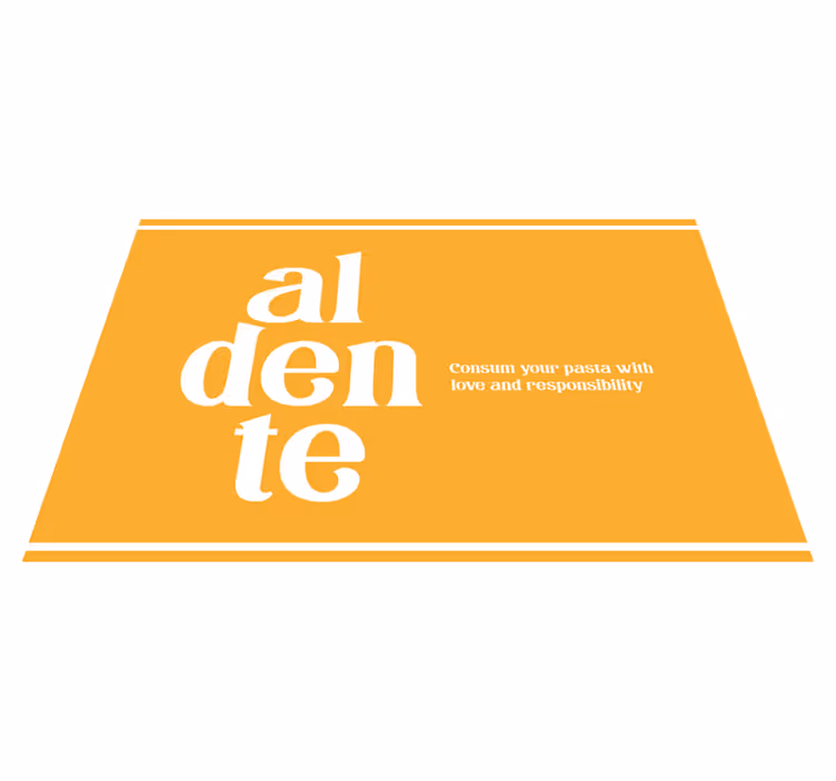 Podmetač citati aldente kulinarski podsjetnik - TenStickers