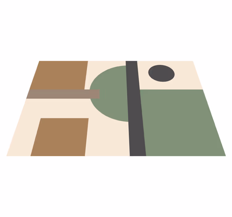 Podmetač moderan geometrijski apstraktni oblici - TenStickers