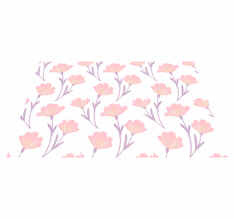 Podmetač izvornik ružičasti cvjetni koncept - TenStickers
