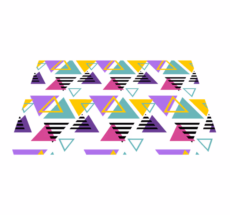 Podmetač moderan šareni geometrijski trokuti - TenStickers