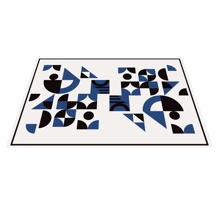 Podmetač moderan geometrijski plavi uzorci - TenStickers