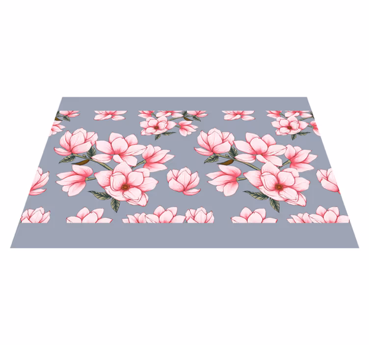Podmetač izvornik uzorak cvjetne magnolije roza - TenStickers