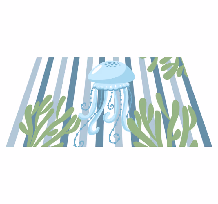 Podmetač izvornik podvodna scena meduza - TenStickers