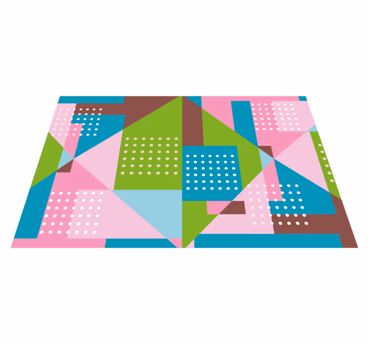 Podmetač moderan s vibrantnom geometrijskom idejom - TenStickers