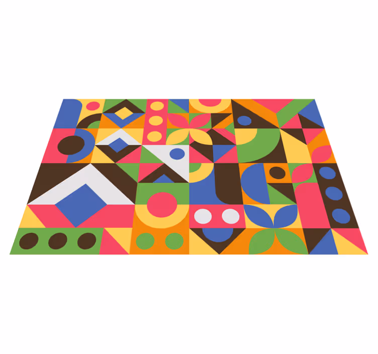 Podmetač moderan živa geometrijska kompozicija - TenStickers