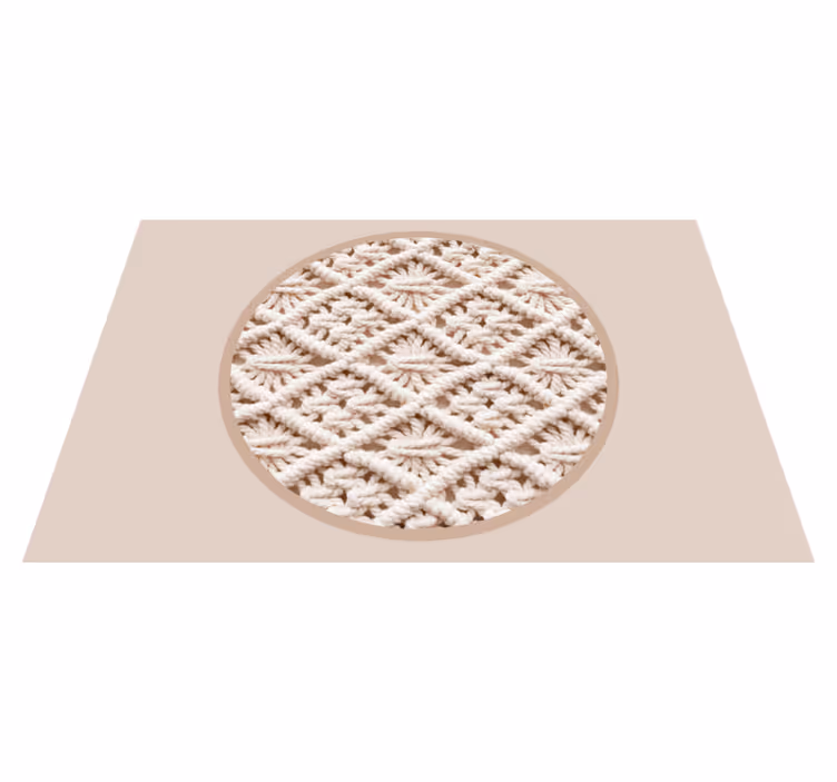 Okrugli podmetači s teksturom "boho dekoracija". - TenStickers