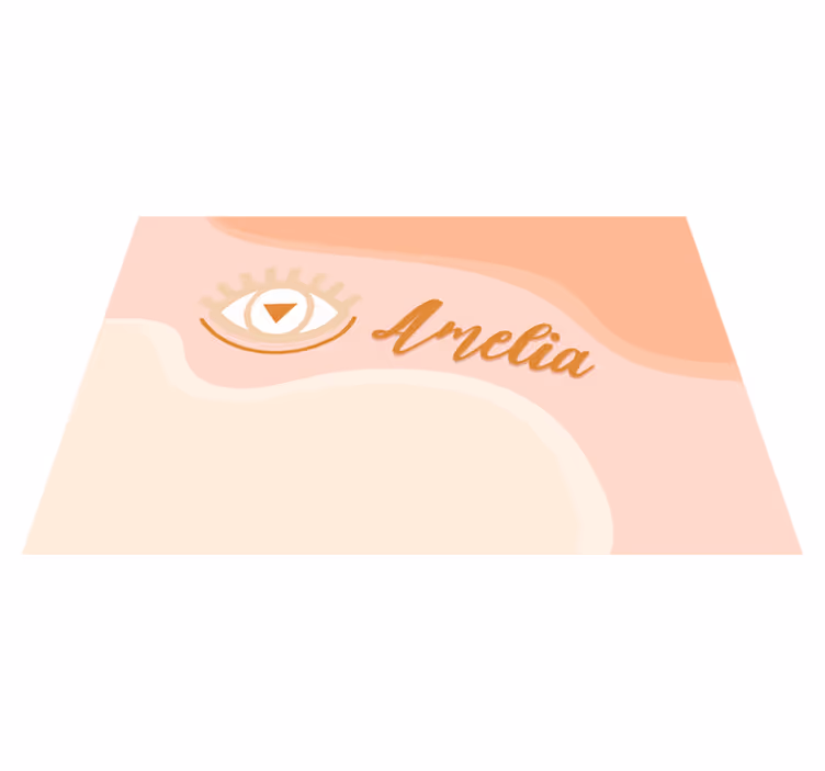 Podmetač s imenom s personalizacijom oka - TenStickers