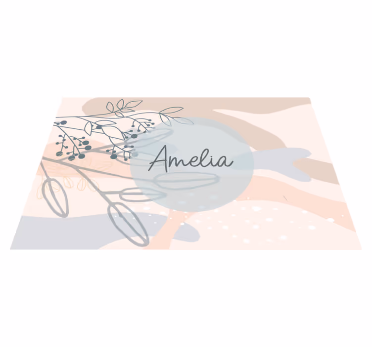 Podmetač s imenom u personaliziranom elegantnom stilu - TenStickers