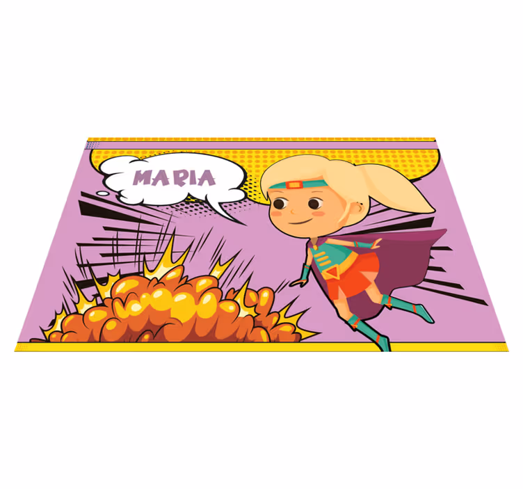 Podmetač s imenom superheroina stripova. - TenStickers