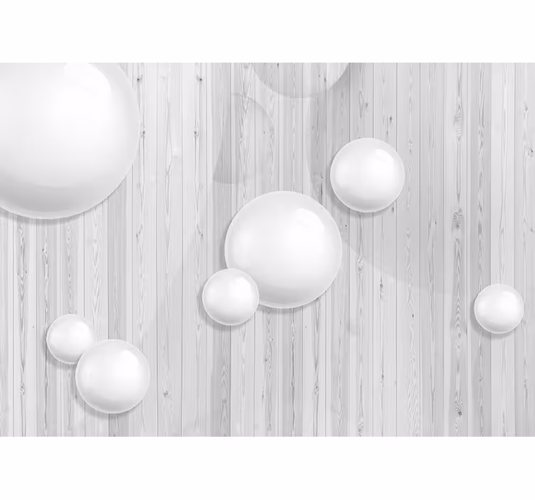 Zidne pozadine 3d sfere - TenStickers