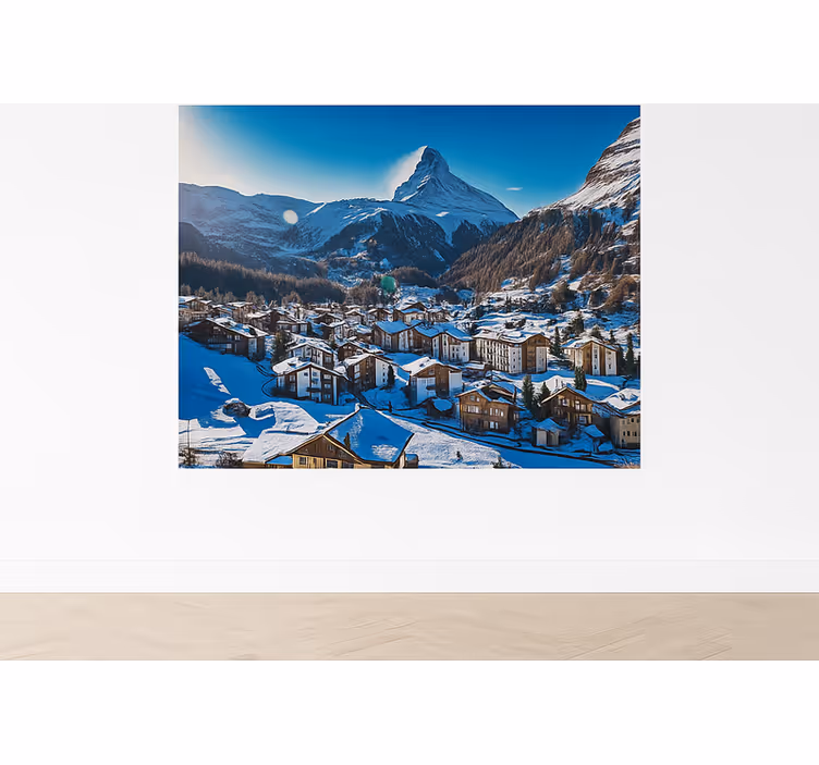 Foto tapete planinski jezero oeschinen, Švicarska - TenStickers