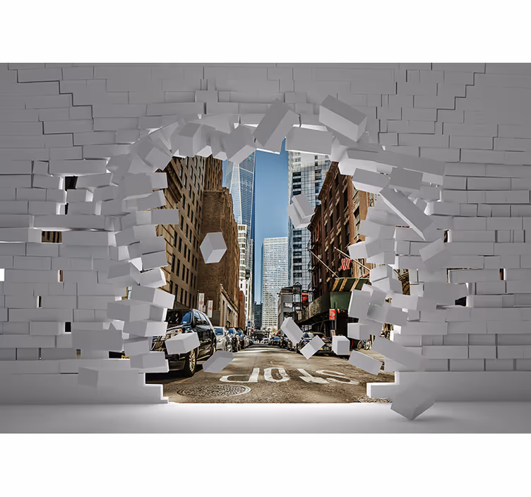 Iza zida new york zidni mural - TenStickers