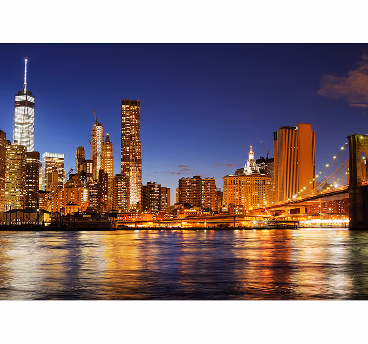 New york manhattan u zidu zidnog murala - TenStickers