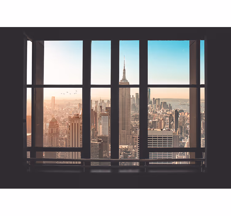 Sunčano jutro u zidnom zidu new yorka - TenStickers