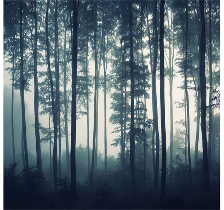 Foto tapete šumski oslikani šumski zen - TenStickers