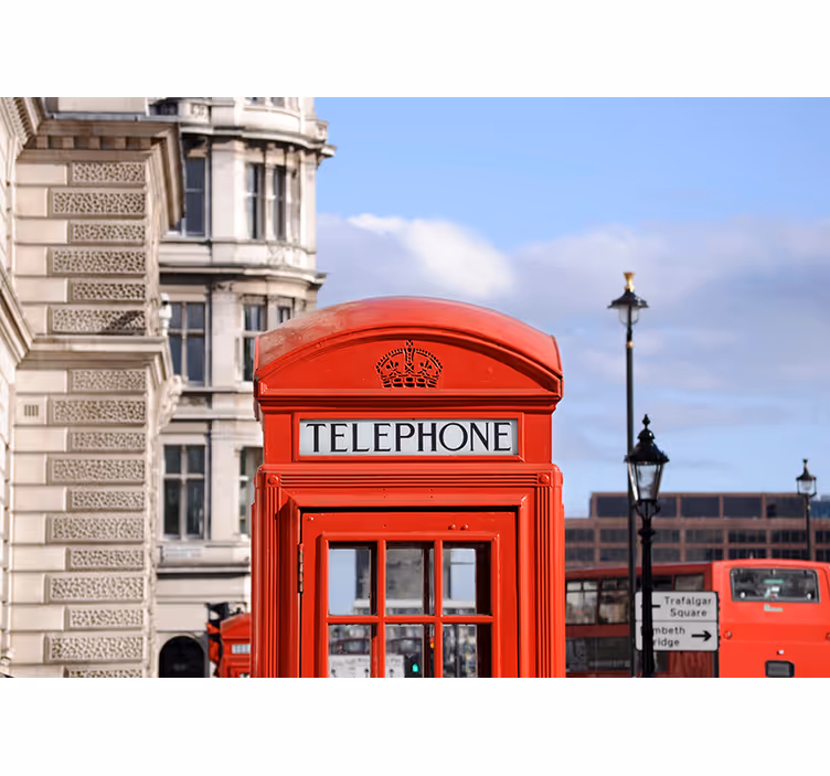 Foto tapete London londonska telefonska govornica - TenStickers