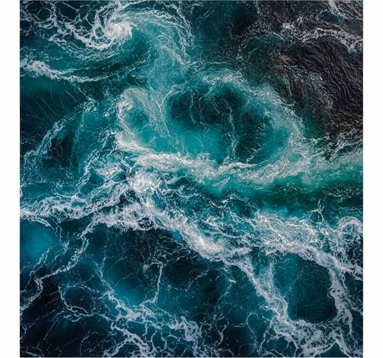 Foto tapete kupaonica duboki ocean valovi - TenStickers